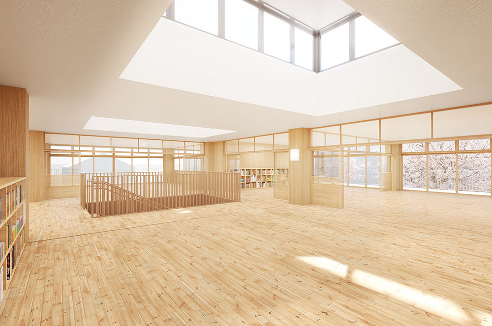 光が差し込む明るい内観イメージ