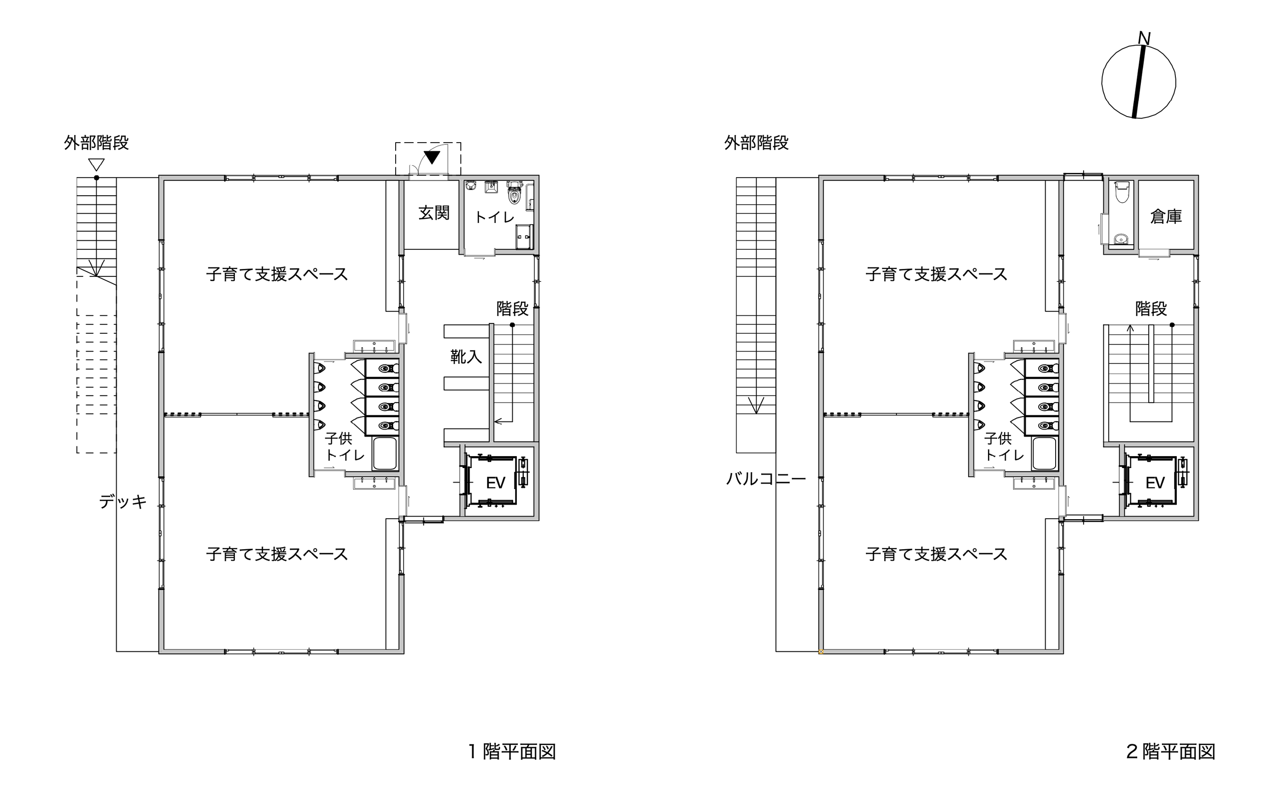 はなれの平面図